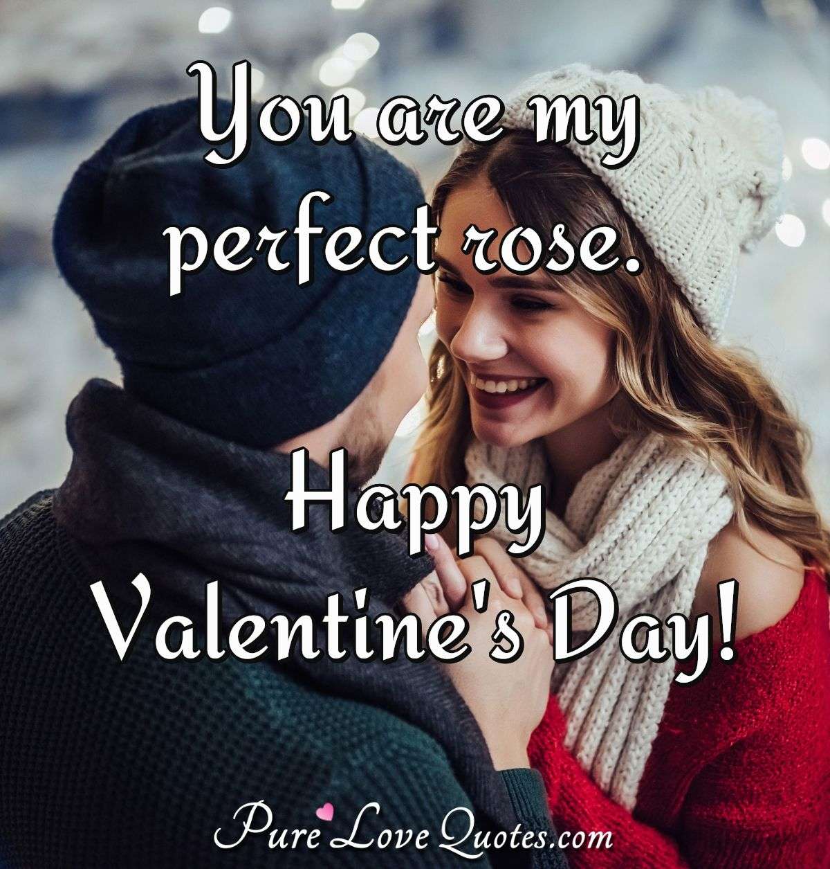 You are my perfect rose. Happy Valentine's Day! - Anonymous
