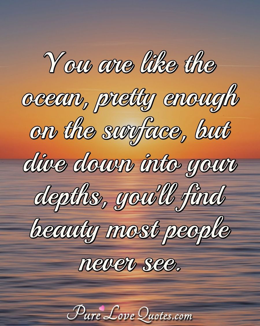 You are a masterpiece. You are beautiful. You are enough. PureLoveQuotes