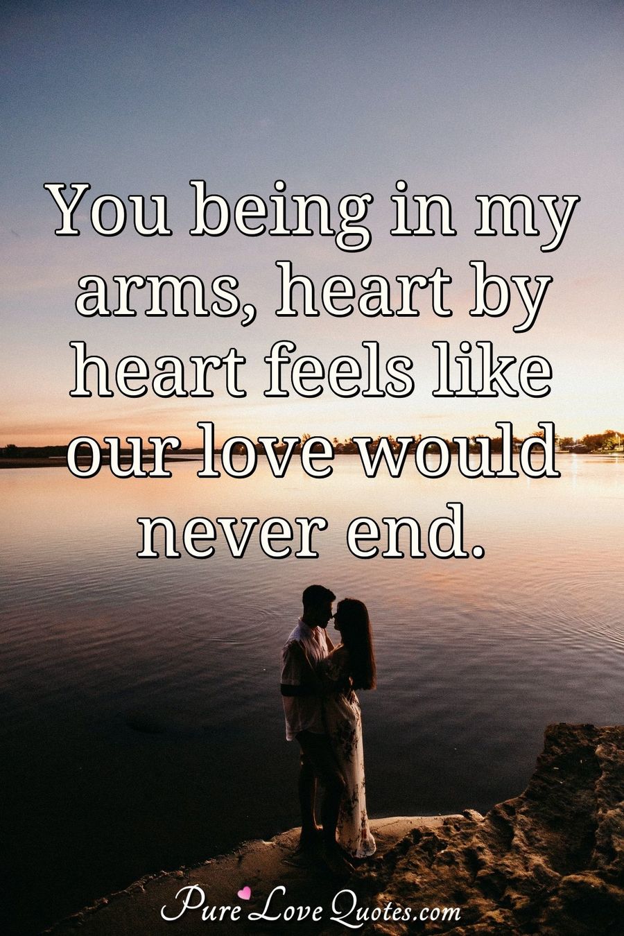 I want to be in your arms, where you hold me tight and never let me go ...