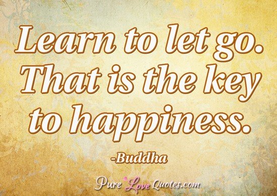 Learn to let go. That is the key to happiness. | PureLoveQuotes